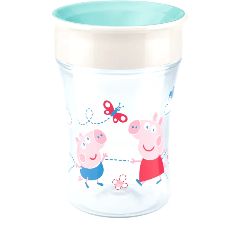 NUK NUK Magic Cup Peppa Pig κύπελλο με καπάκι 8m+ 230 ml