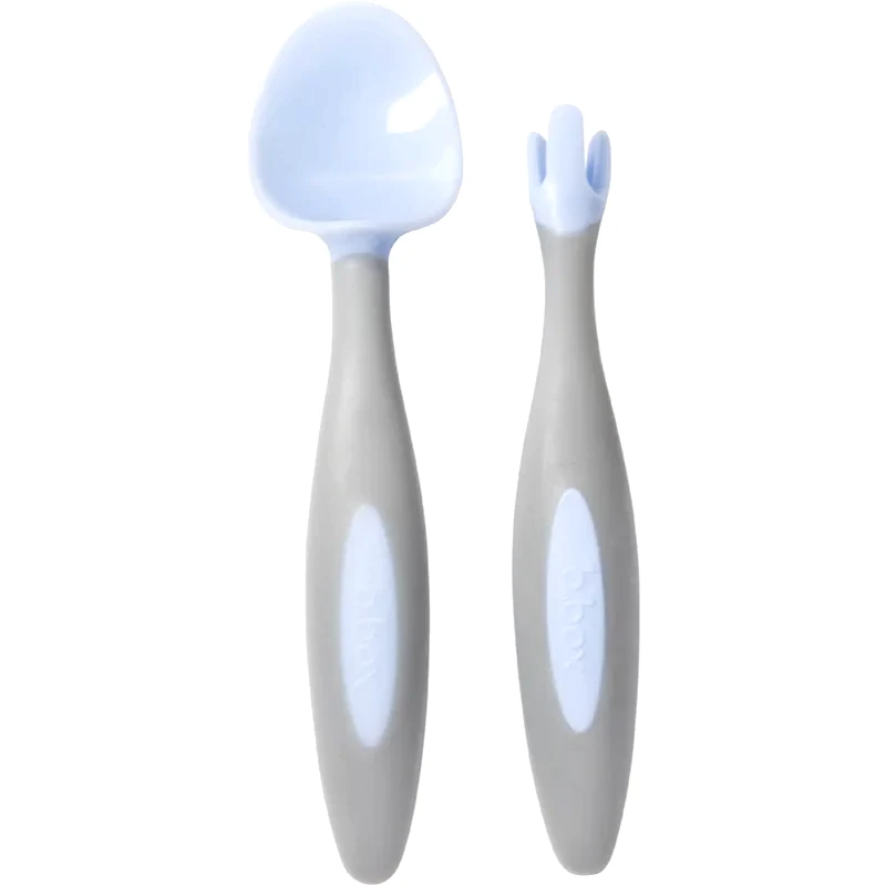B.Box B.Box Gelato Cutlery μαχαιροπίρουνο για παιδιά Bubblegum 9m+ 2 τμχ