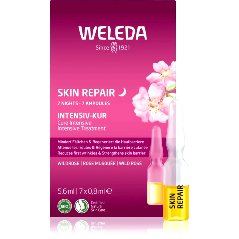 Weleda Weleda Wild rose εντατική θεραπεία για τις πρώτες ρυτίδες 7x0,8 ml