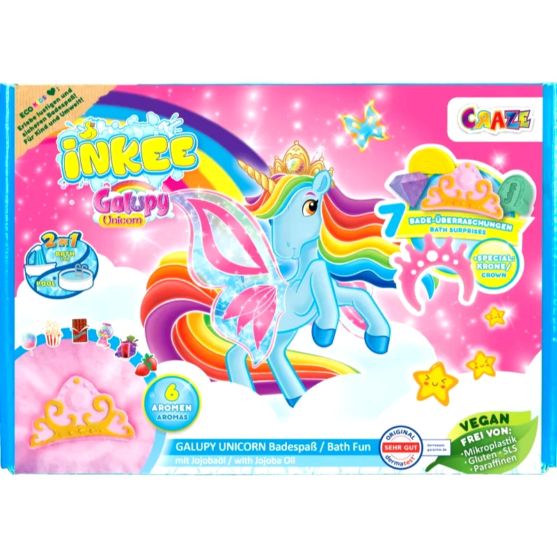 Craze Craze INKEE Galupy Unicorn σετ για το μπάνιο για παιδιά