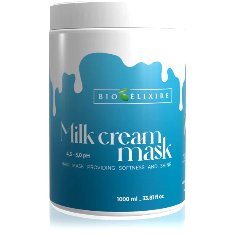 Bioélixire Bioélixire Milk Cream μάσκα Για λάμψη και απαλότητα μαλλιών 1000 ml
