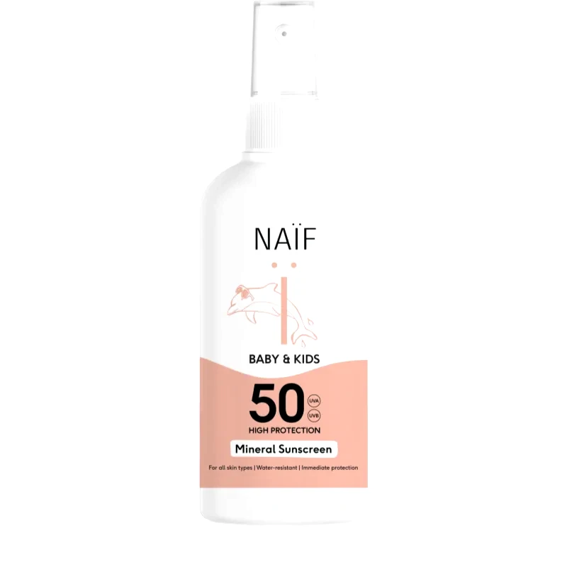 Naif Naif Baby & Kids Mineral Sunscreen SPF 50 αντηλιακό προστατευτικό σπρέι για παιδιά 100 ml
