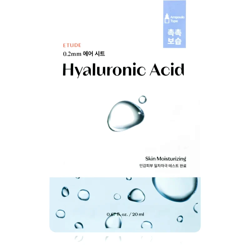ETUDE ETUDE 0.2 Therapy Air Mask Hyaluronic Acid φύλλο μάσκας για έντονη ενυδάτωση 20 ml