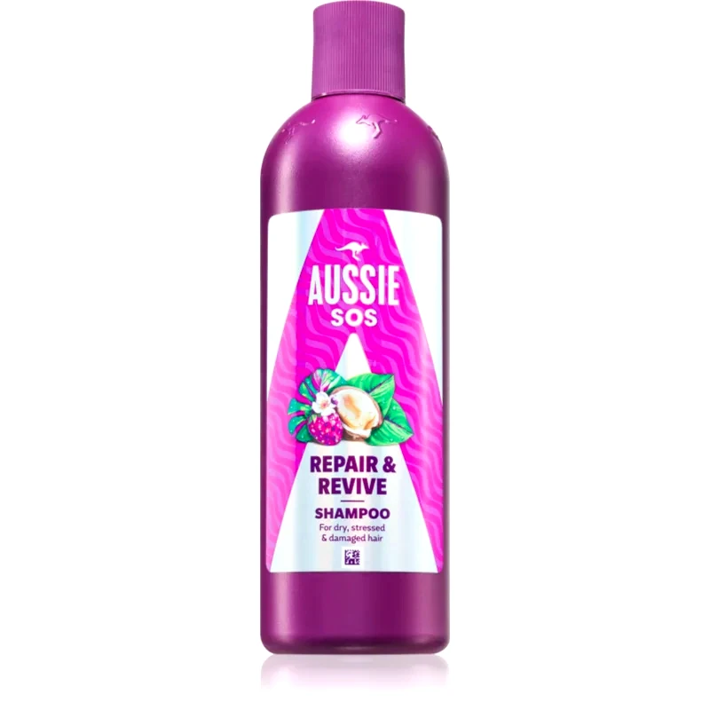 Aussie Aussie SOS Repair & Revive θρεπτικό σαμπουάν για ταλαιπωρημένα μαλλιά και το δέρμα του κεφαλιού 300 ml