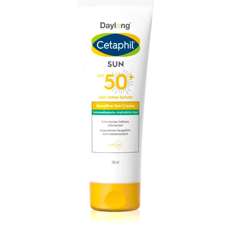 Daylong Daylong Cetaphil SUN Sensitive Gel-Creme ελαφρύ προστατευτικό τζελ-κρέμα για ευαίσθητο δέρμα SPF 50+ 200 ml