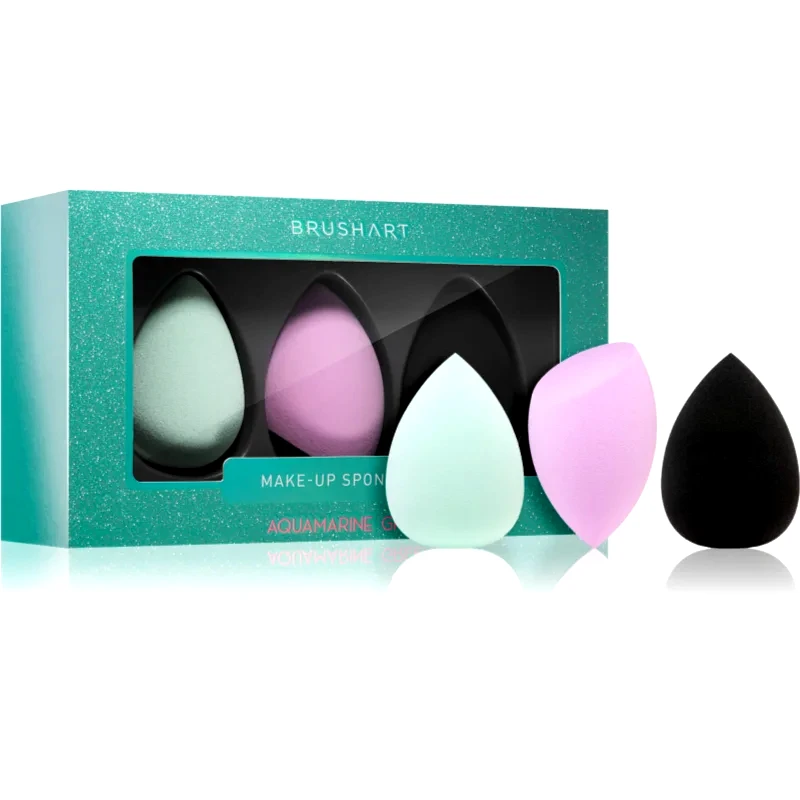 BrushArt BrushArt Make-up Sponge Set σφουγγαράκι για μεικ απ AQUAMARINE GREEN