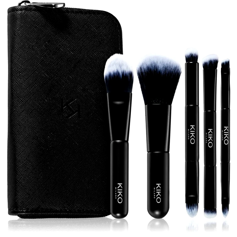 KIKO Milano KIKO Milano Travel Brush Set σετ με πινέλα με θήκη