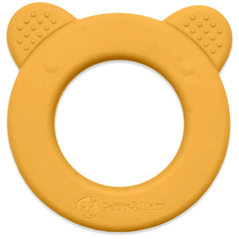 Petite&Mars Petite&Mars Beary μασητικό με κουδουνίστρα Intense Ochre 0 m+ 1 τμχ