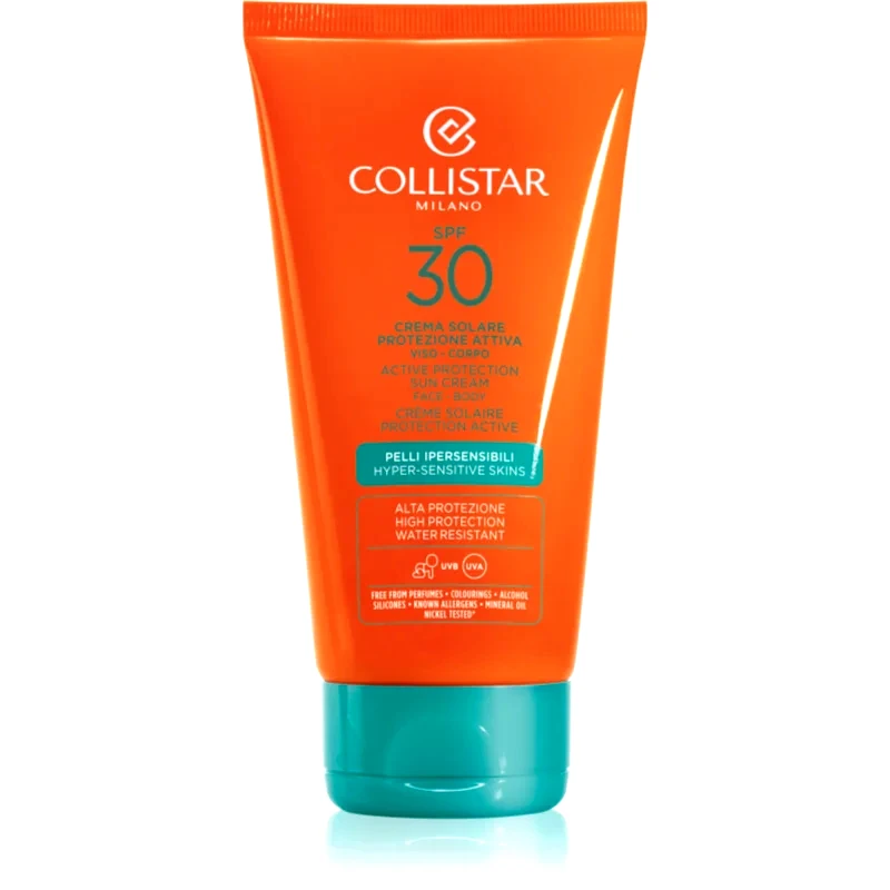 Collistar Collistar Special Perfect Tan Active Protection Sun Cream αδιάβροχη αντηλιακή κρέμα SPF 30 150 ml