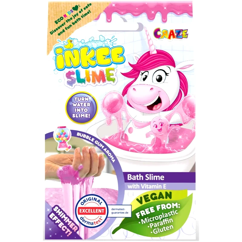 Craze Craze INKEE Slime χρωματιστό slime για το μπάνιο Pink 100 γρ