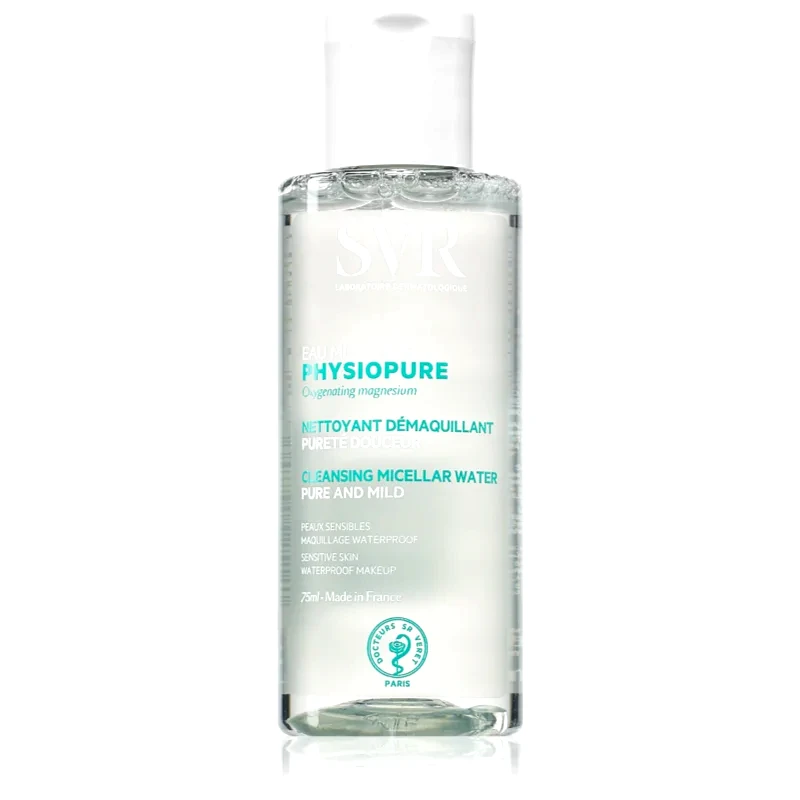 SVR SVR Physiopure Eu Micellaire απαλό καθαριστικό μικυλλιακό νερό Για πρόσωπο και τη περιοχή των ματιών 75 ml