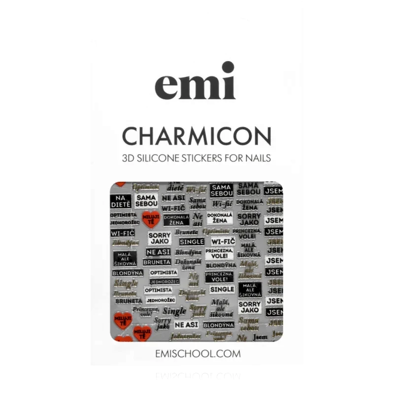 emi emi Charmicon Czech 1 Αυτοκόλλητα νυχιών 3D 1 τμχ