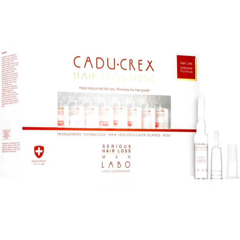 CADU-CREX CADU-CREX Hair Loss HSSC Serious Hair Loss θεραπεία μαλλιών για άνδρες για την αντιμετώπιση της έντονης τριχόπτωσης για άντρες 20x3,5 ml