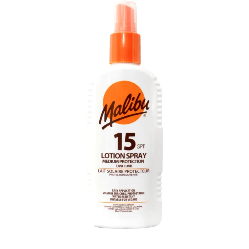 Malibu Malibu Lotion Spray Medium Protection προστατευτικό σπρέι SPF 15 200 ml