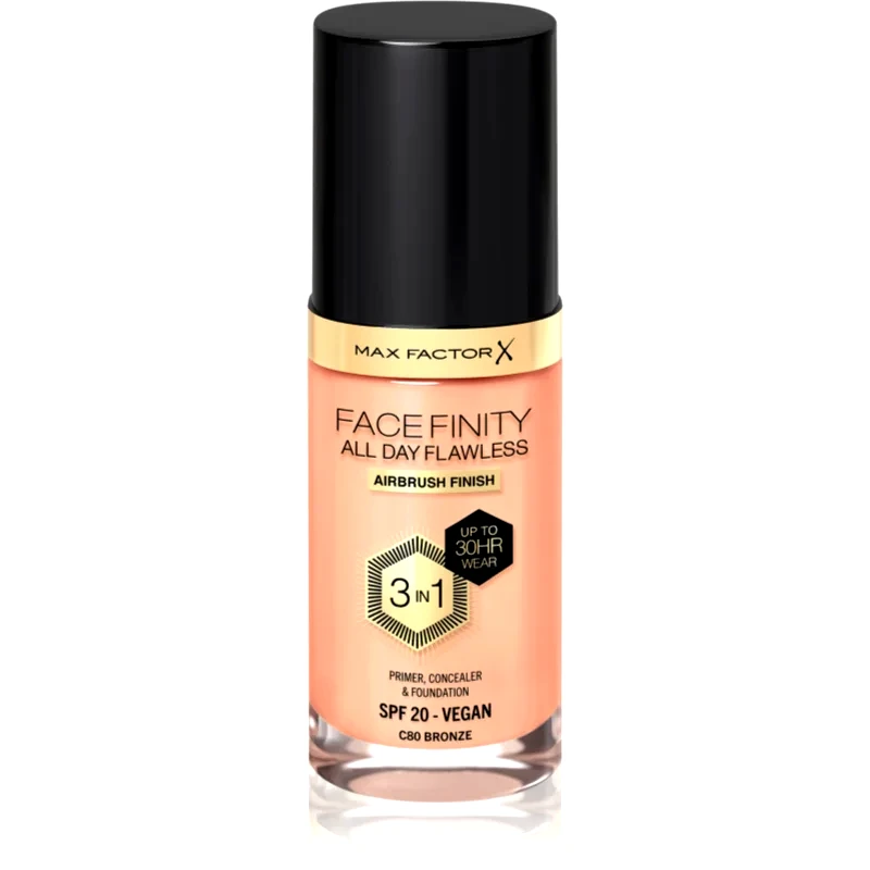 Max Factor Max Factor Facefinity All Day Flawless μακράς διαρκείας μεικ απ SPF 20 απόχρωση 80 Bronze/ C80 Bronze 30 ml