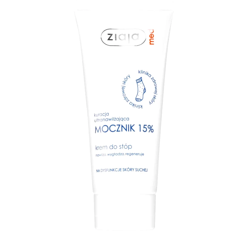 Ziaja Med Ziaja Med Ultra-Moisturizing with Urea αναγεννητική κρέμα για τις πατούσες με θερμαντική επίδραση για το ρόζιασμα τις επιδερμίδας (15% Urea) 100 ml