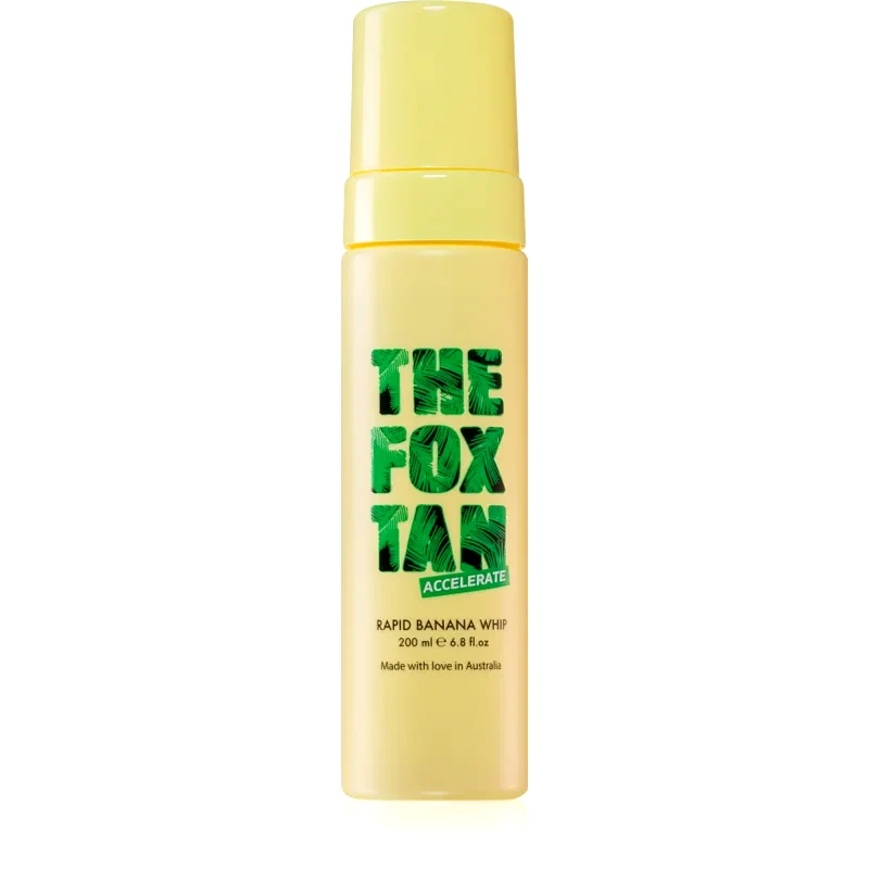 The Fox Tan The Fox Tan Rapid Banana Whip προϊόν για επιτάχυνση και παράταση του μαυρίσματος χωρίς προστατευτκό παράγοντα 200 ml