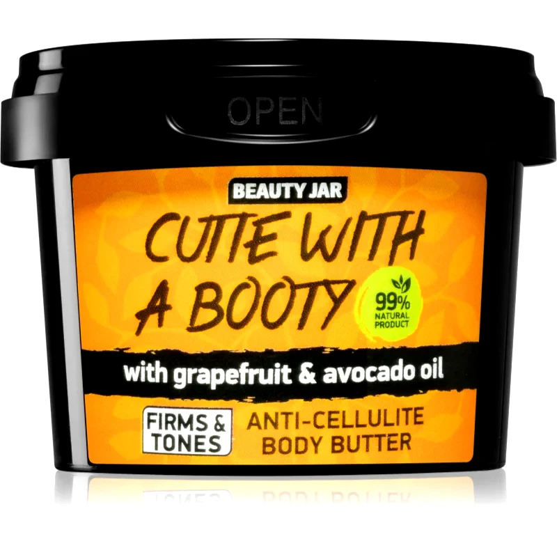 Beauty Jar Beauty Jar Cutie With A Booty βούτυρο σώματος μειώνει την εμφάνιση κυτταρίτιδας 90 γρ
