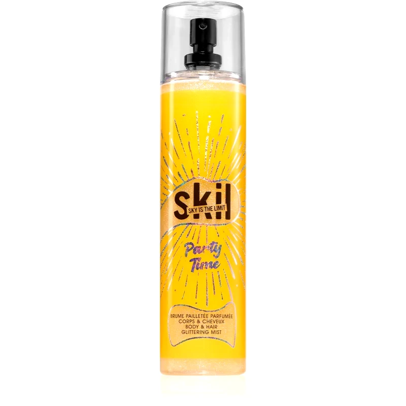 Skil Skil Night Call Party Time σπρέι για σώμα και μαλλιά με στρας 250 ml