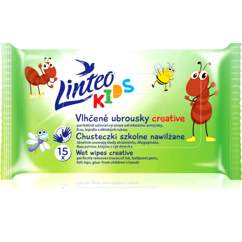 Linteo Linteo Kids Creative υγρά μαντηλάκια για παιδιά 15 τμχ
