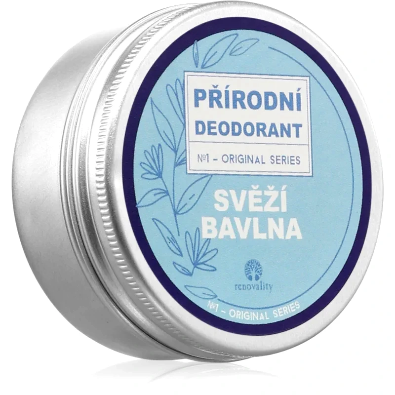 Renovality Renovality Original Series Natural Deodorant στερεό αποσμητικό με άρωμα Fresh Cotton 50 ml