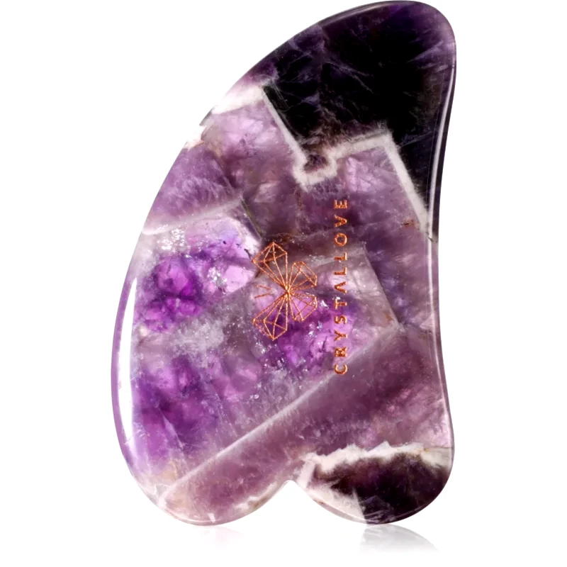 Crystallove Crystallove Amethyst Gua Sha οδηγίες για μασάζ 1 τμχ
