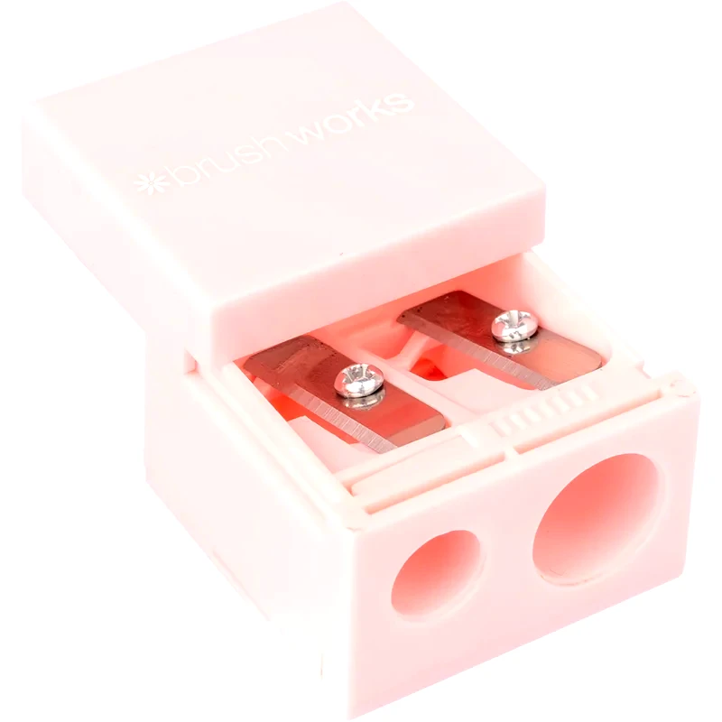 Brushworks Brushworks Pencil Sharpener διπλή ξύστρα για τα καλλυντικά μολύβια 1 τμχ