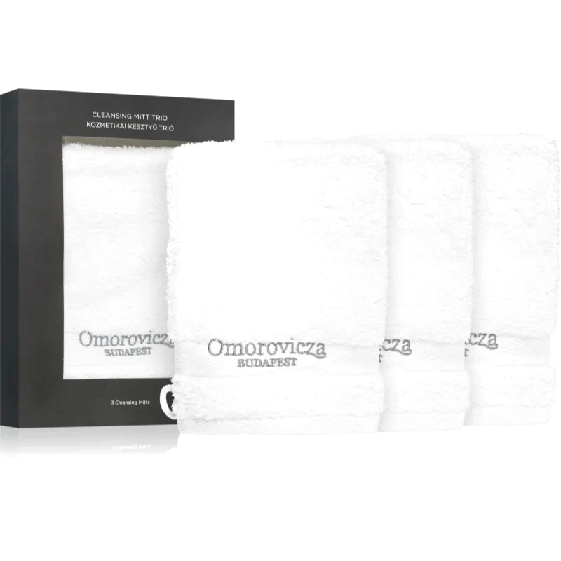 Omorovicza Omorovicza Cleansing Mitt Trio σετ πανιών ντεμακιγιάζ με μικροΐνες 3 τμχ