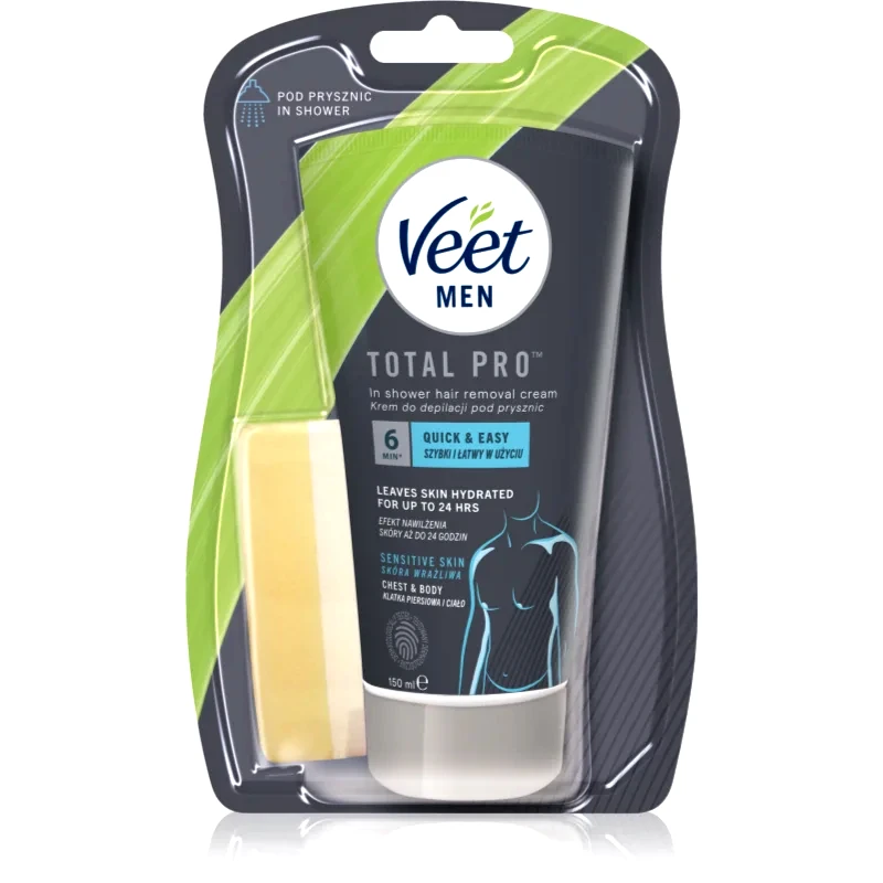 Veet Veet MEN Αποτριχωτική κρέμα για χρήση στο ντους για ευαίσθητο δέρμα για άντρες 150 ml