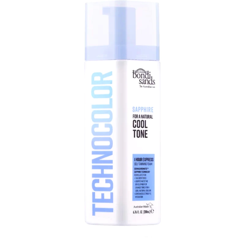 Bondi Sands Bondi Sands Technocolor Sapphire αφρός αυτομαυρίσματος απόχρωση Cool Natural 200 ml