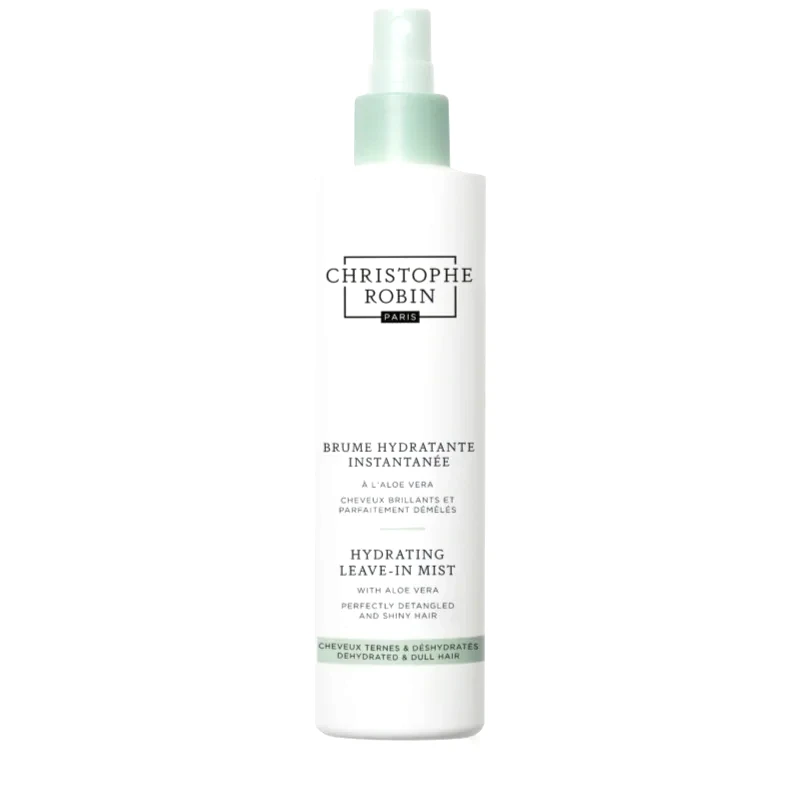 Christophe Robin Christophe Robin Hydrating Leave-In Mist with Aloe Vera θρεπτικό και ενυδατικό σπρεί για ξηρά και ευαίσθητα μαλλιά 150 ml