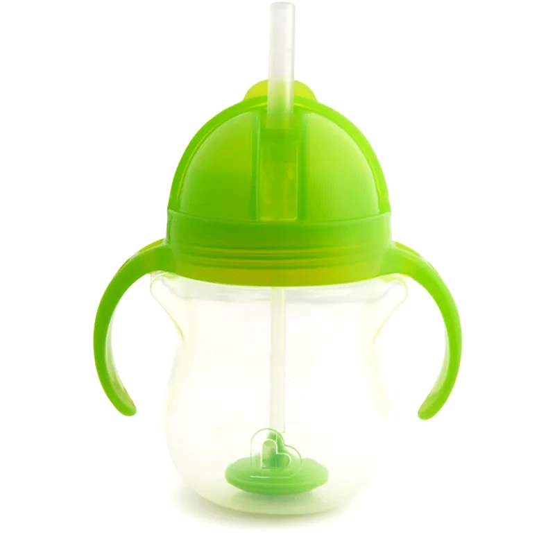 Munchkin Munchkin Click Lock™ Tip & Sip κύπελλο με καλαμάκι με βάρος Green 6 m+ 207 ml