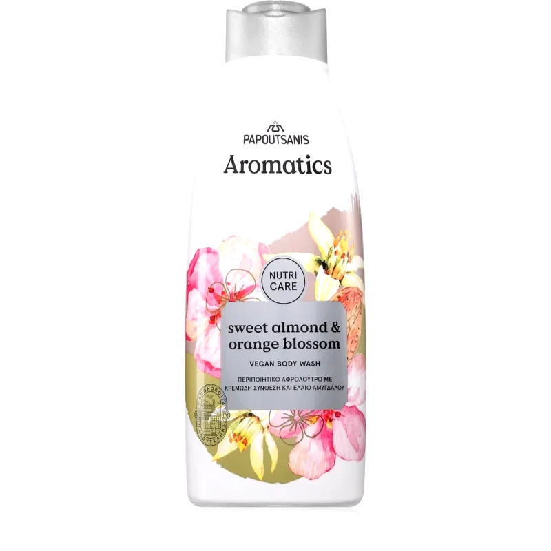 PAPOUTSANIS PAPOUTSANIS Aromatics Sweet Almond τζελ για ντους 600 ml