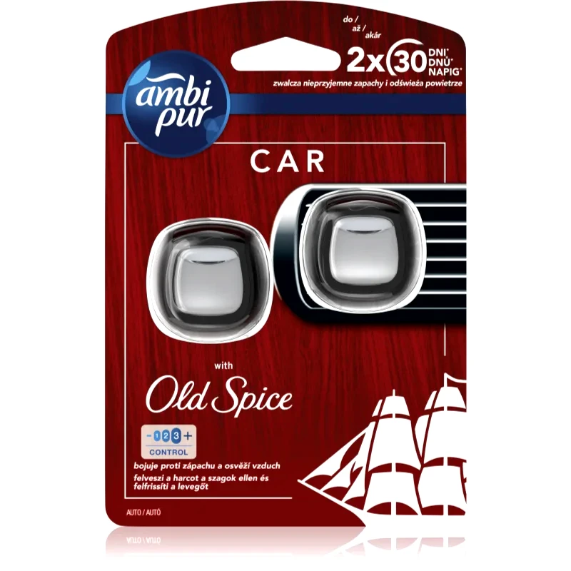 AmbiPur AmbiPur Car Old Spice αποσμητικό χώρου γιατο αυτοκίνητο 2x2 ml
