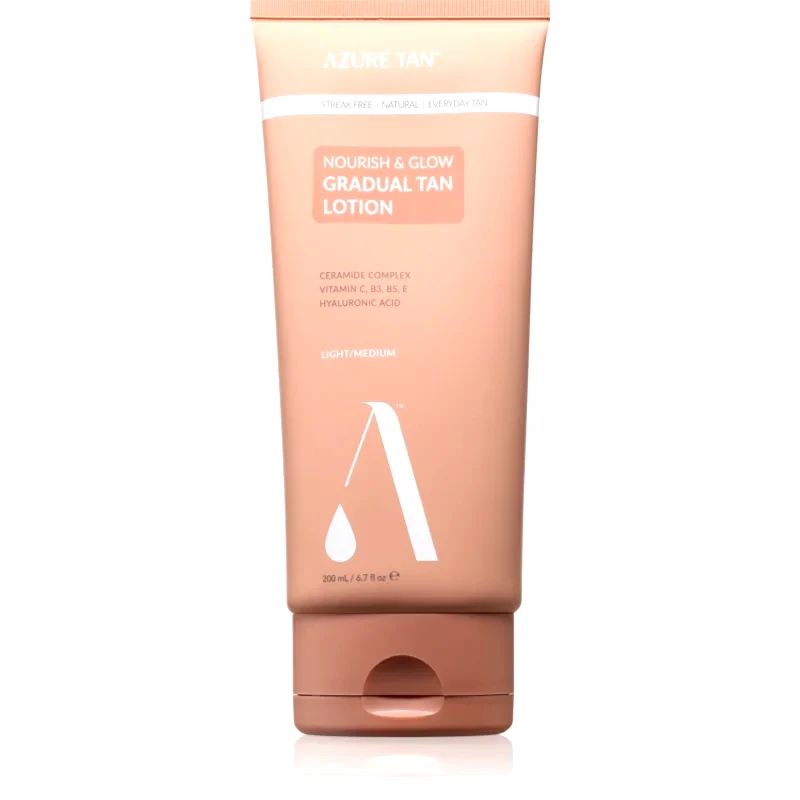 Azure Tan Azure Tan Nourish & Glow κρέμα αυτομαυρίσματος για το σώμα απόχρωση Light/Medium 200 ml