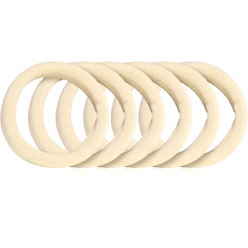 BrushArt BrushArt Hair Band λαστιχάκια για τα μαλλιά Beige 6 τμχ