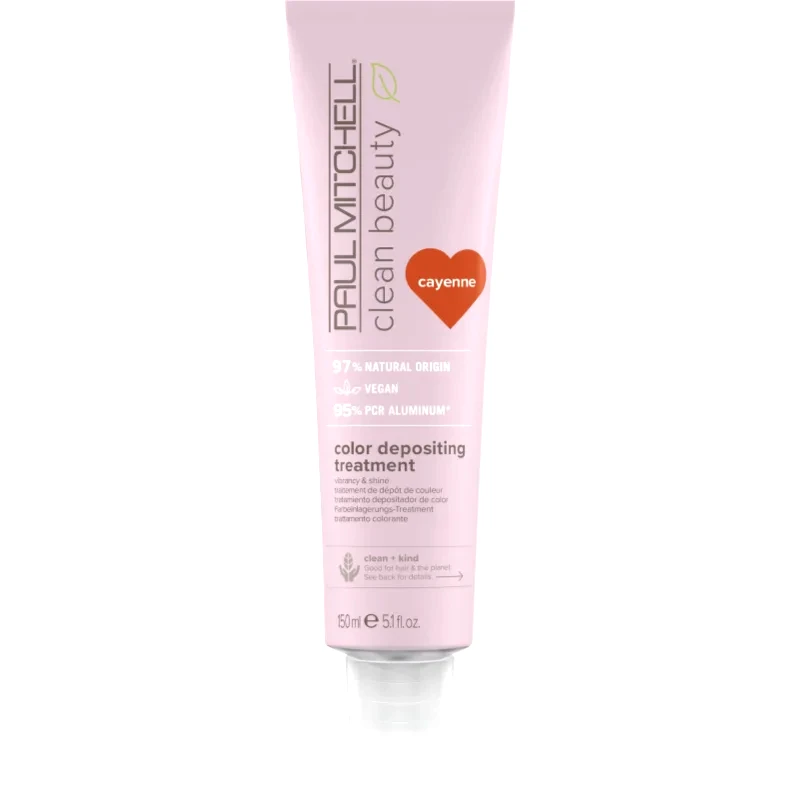 Paul Mitchell Paul Mitchell Clean Beauty Color Depositing Treatment θρεπτική μάσκα για βαμμένα μαλλιά απόχρωση Cayenne 150 ml