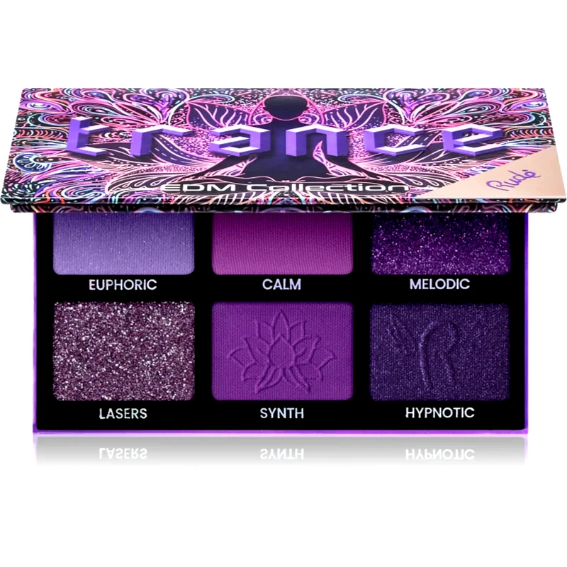 Rude Cosmetics Rude Cosmetics EDM Collection Παλέτα σκιών για τα μάτια απόχρωση Trance 6 γρ