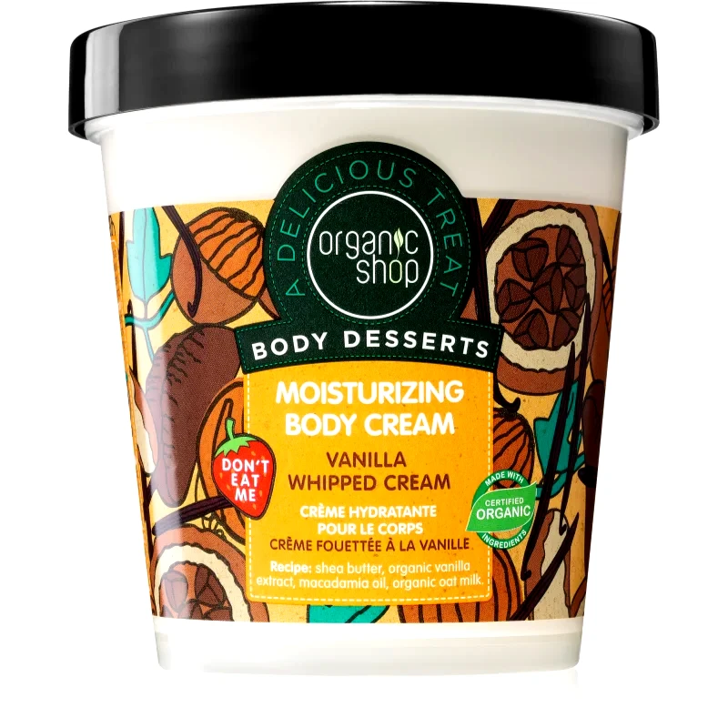 Organic Shop Organic Shop Body Desserts Vanilla ενυδατική κρέμα σώματος 450 ml