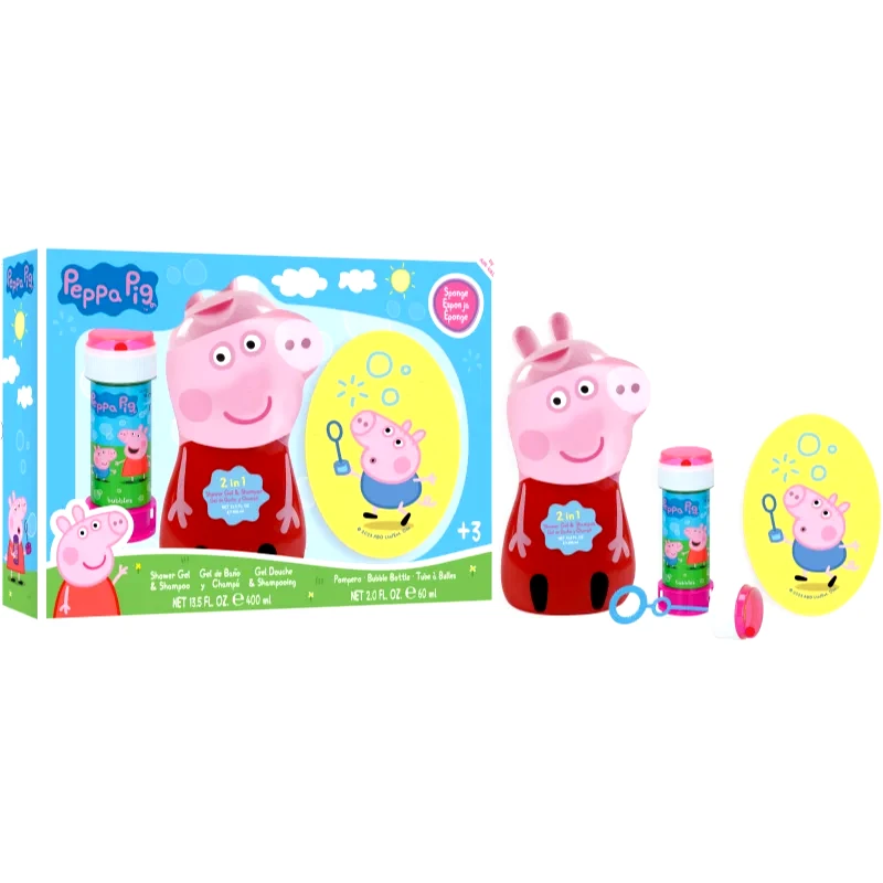 Peppa Pig Peppa Pig Body and Hair σετ δώρου για το μπάνιο για παιδιά 3+