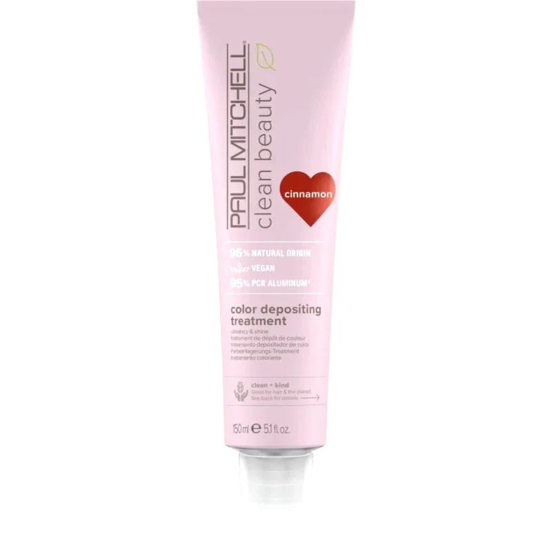 Paul Mitchell Paul Mitchell Clean Beauty Color Depositing Treatment θρεπτική μάσκα για βαμμένα μαλλιά απόχρωση Cinnamon 150 ml