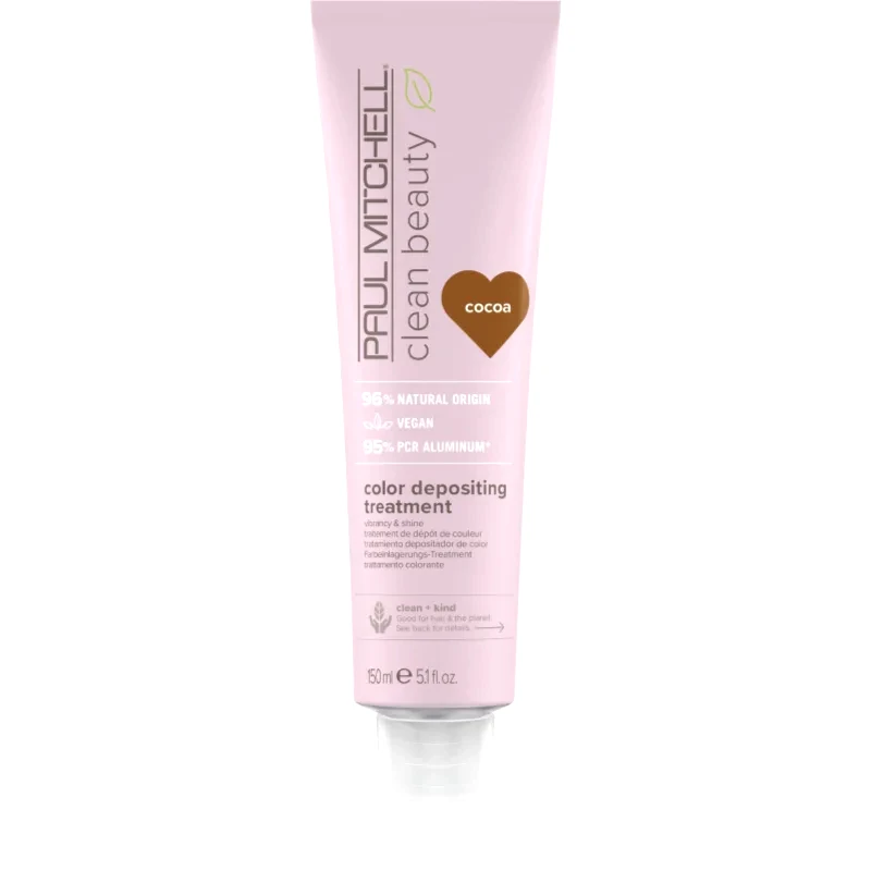 Paul Mitchell Paul Mitchell Clean Beauty Color Depositing Treatment θρεπτική μάσκα για βαμμένα μαλλιά απόχρωση Cocoa 150 ml