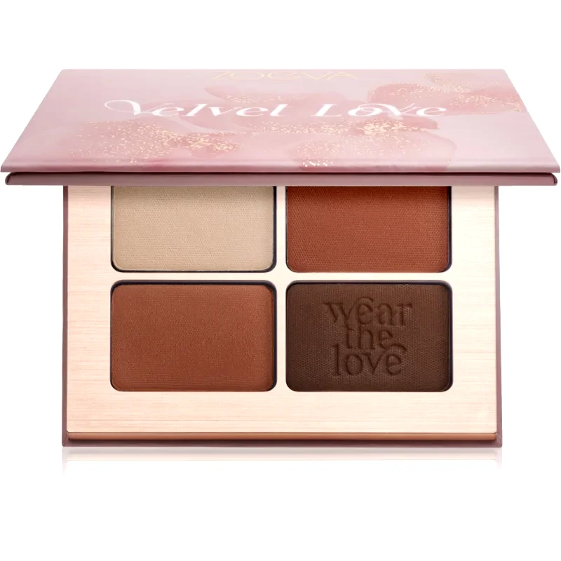 ZOEVA ZOEVA Velvet Love Eyeshadow Quad Παλέτα σκιών για τα μάτια απόχρωση Easy Nude Eyes 4x1,5 γρ