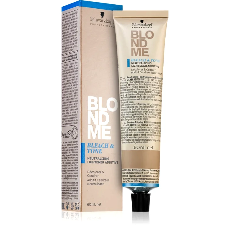 Schwarzkopf Professional Schwarzkopf Professional Blondme Bleach & Tone ξανοιχτική και τονωτικό πρόσθετο απόχρωση Matt 60 ml
