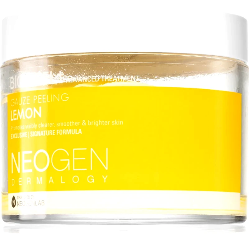 Neogen Dermalogy Neogen Dermalogy Bio-Peel+ Gauze Peeling Lemon απολεπιστικά ταμπόν προσώπου για λαμπρότητα και λείανση επιδερμίδας 30 τμχ