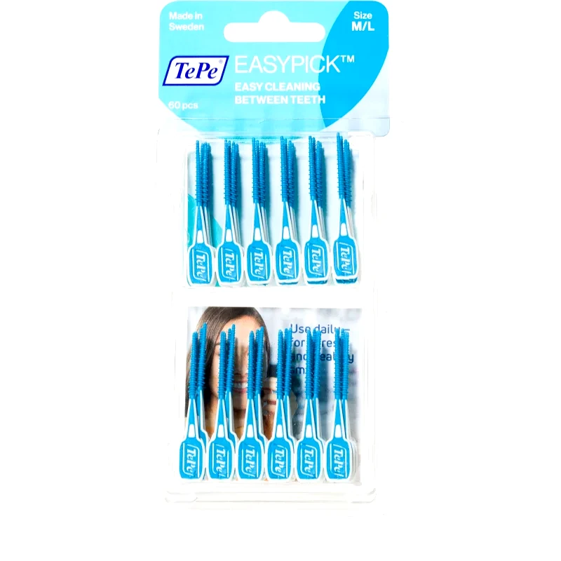 TePe TePe EasyPick M/L μεσοδόντιες οδοντογλυφίδες Blue 60 τμχ