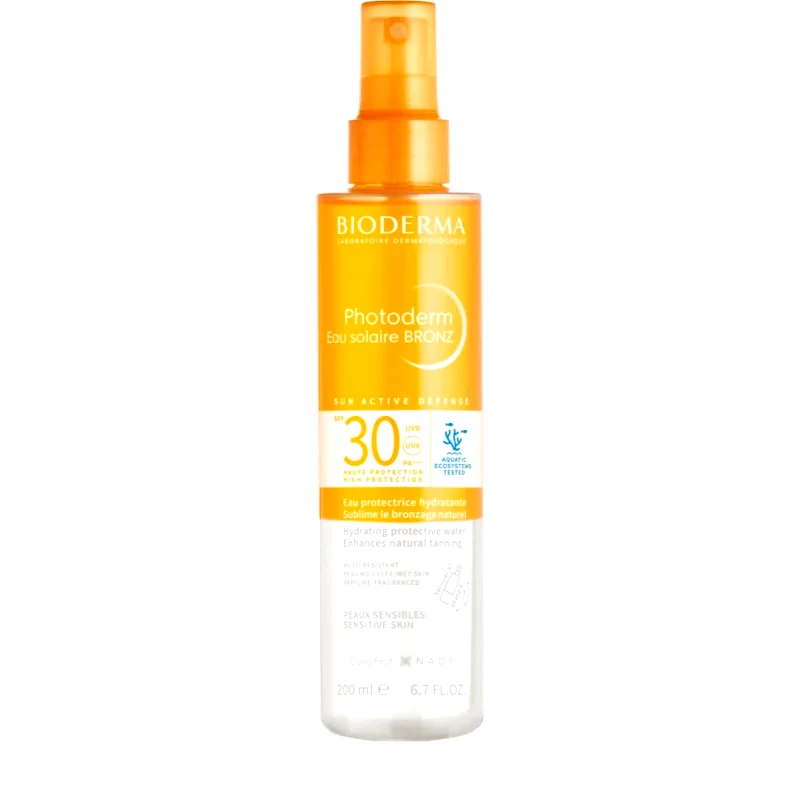 Bioderma Bioderma Photoderm Eau solaire BRONZ αντηλιακό σπρέι με τερακότα SPF 30 200 ml