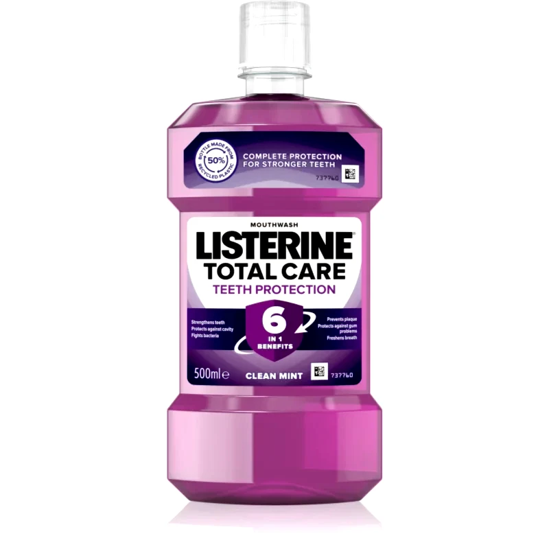 Listerine Listerine Essential Care Teeth Protection στοματικό διάλυμα για ολοκληρωμένη προστασία των δοντιών 6 σε 1 500 ml