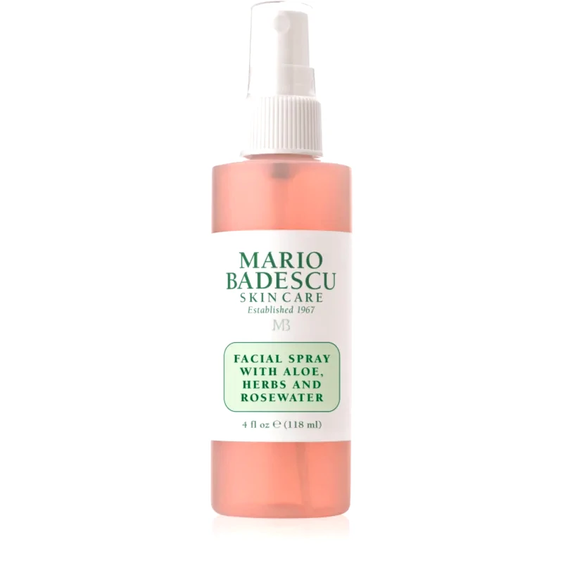 Mario Badescu Mario Badescu Facial Spray with Aloe, Herbs and Rosewater τονωτικό σπρέι προσώπου για λαμπρότητα και ενυδάτωση 118 ml