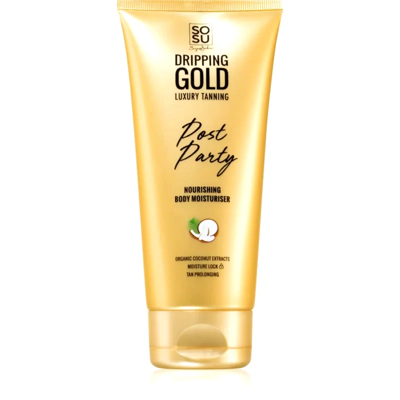 Dripping Gold Dripping Gold Post Party ενυδατική κρέμα σώματος για αύξηση της διαρκείας του μαυρίσματος 200 ml